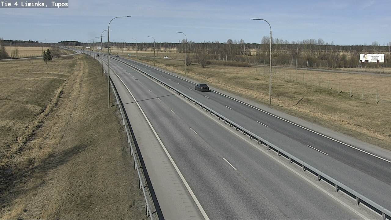 Weather Camera Image Väg 4 Limingo, Tupos, Liminka, Pohjois-Pohjanmaa
