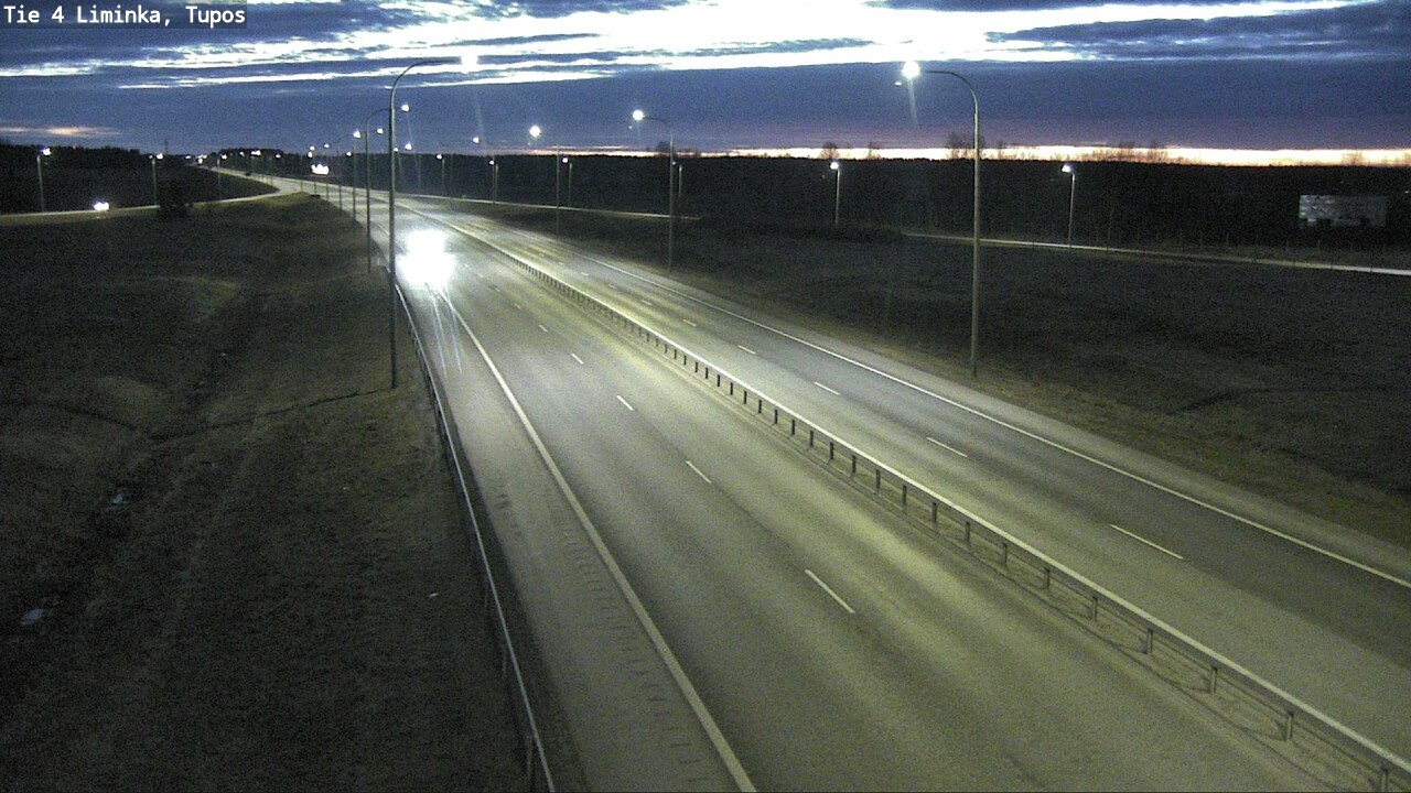 Weather Camera Image Road 4 Liminka, Tupos, Liminka, Pohjois-Pohjanmaa