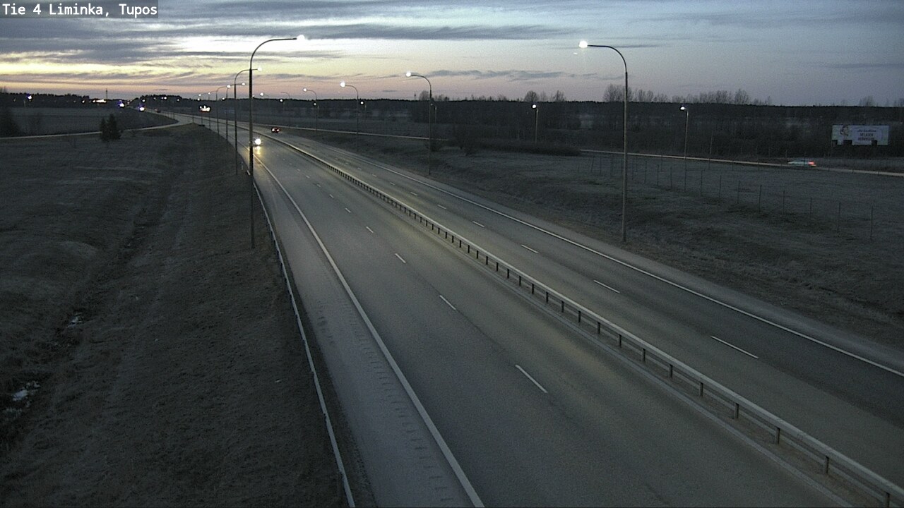 Weather Camera Image Väg 4 Limingo, Tupos, Liminka, Pohjois-Pohjanmaa