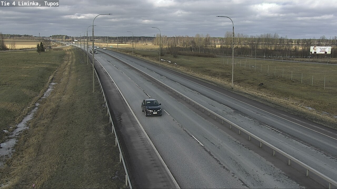 Weather Camera Image Road 4 Liminka, Tupos, Liminka, Pohjois-Pohjanmaa