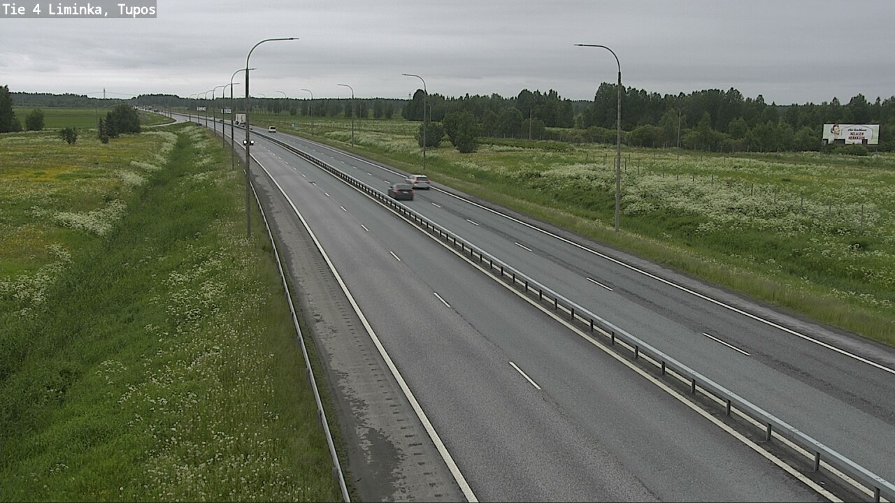 Kelikamerat Kuva Tie 4 Liminka, Tupos, Liminka, Pohjois-Pohjanmaa