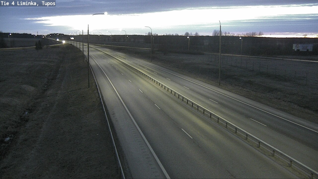 Weather Camera Image Road 4 Liminka, Tupos, Liminka, Pohjois-Pohjanmaa