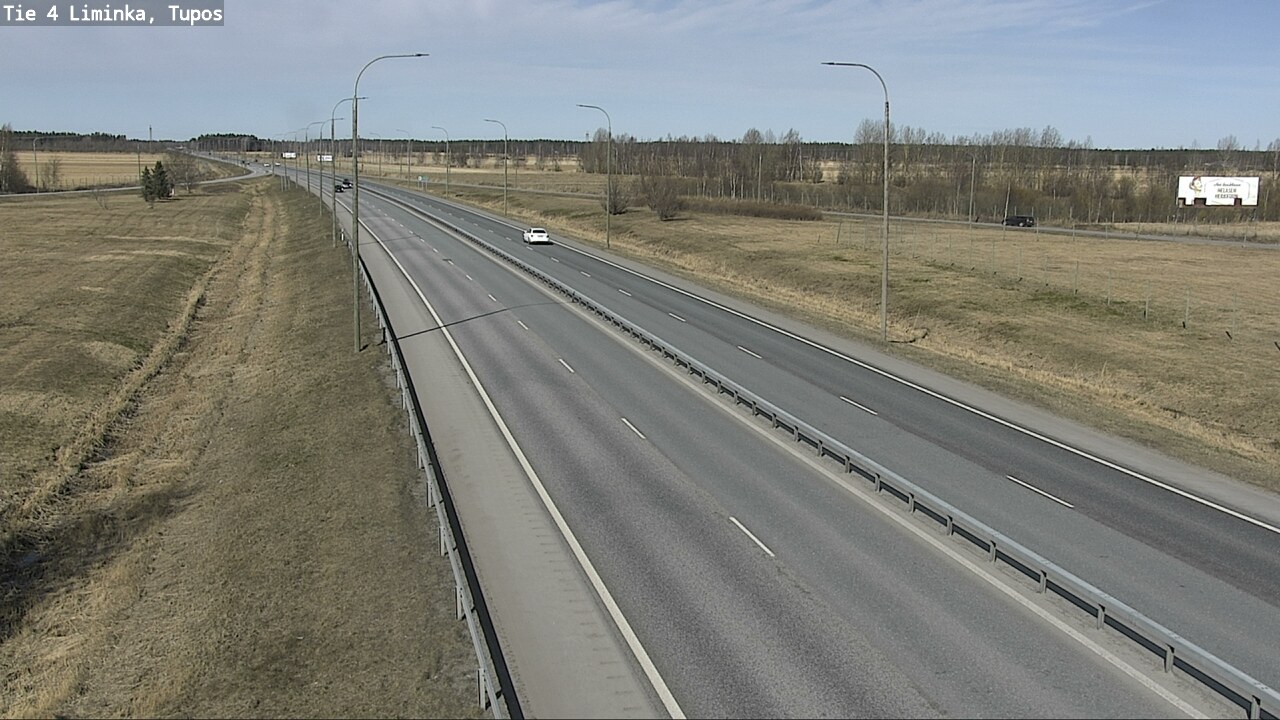 Weather Camera Image Väg 4 Limingo, Tupos, Liminka, Pohjois-Pohjanmaa