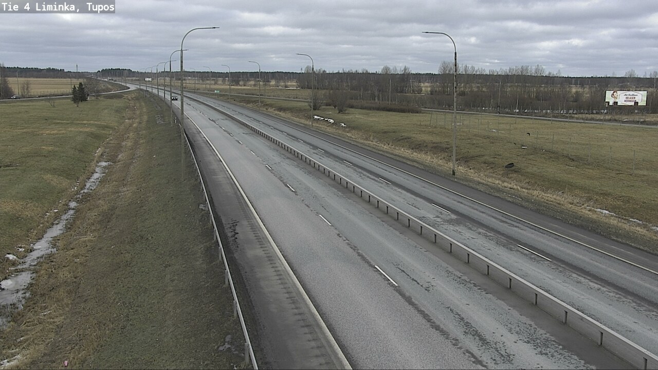 Weather Camera Image Road 4 Liminka, Tupos, Liminka, Pohjois-Pohjanmaa