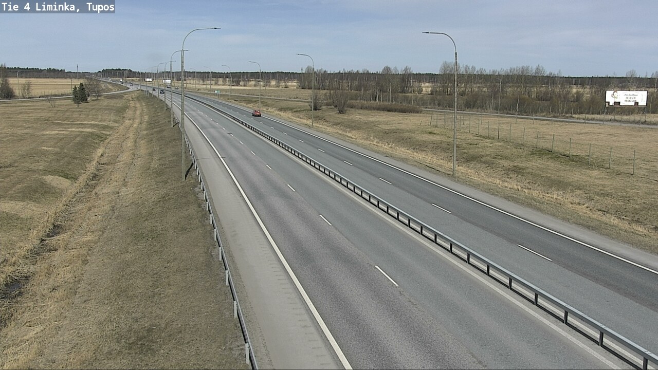 Weather Camera Image Väg 4 Limingo, Tupos, Liminka, Pohjois-Pohjanmaa