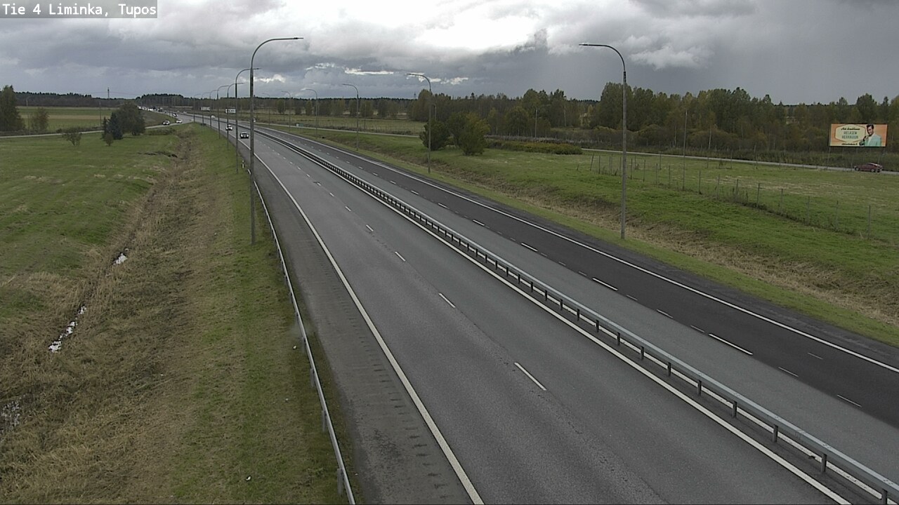 Weather Camera Image Väg 4 Limingo, Tupos, Liminka, Pohjois-Pohjanmaa