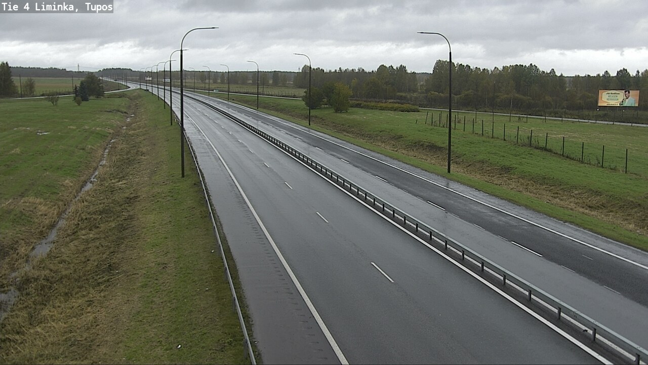 Weather Camera Image Väg 4 Limingo, Tupos, Liminka, Pohjois-Pohjanmaa