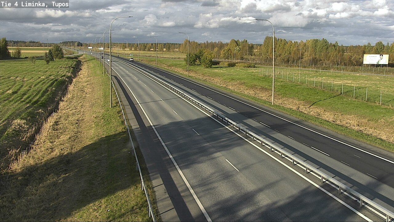 Weather Camera Image Väg 4 Limingo, Tupos, Liminka, Pohjois-Pohjanmaa