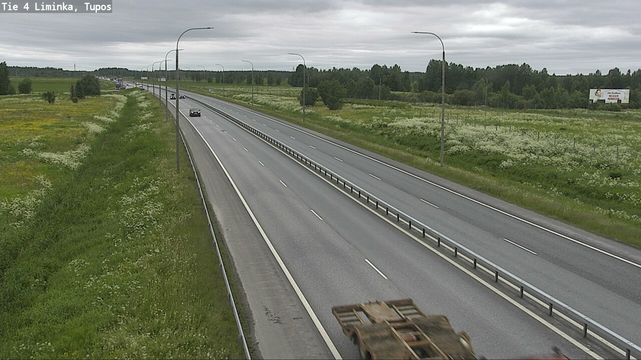 Weather Camera Image Road 4 Liminka, Tupos, Liminka, Pohjois-Pohjanmaa