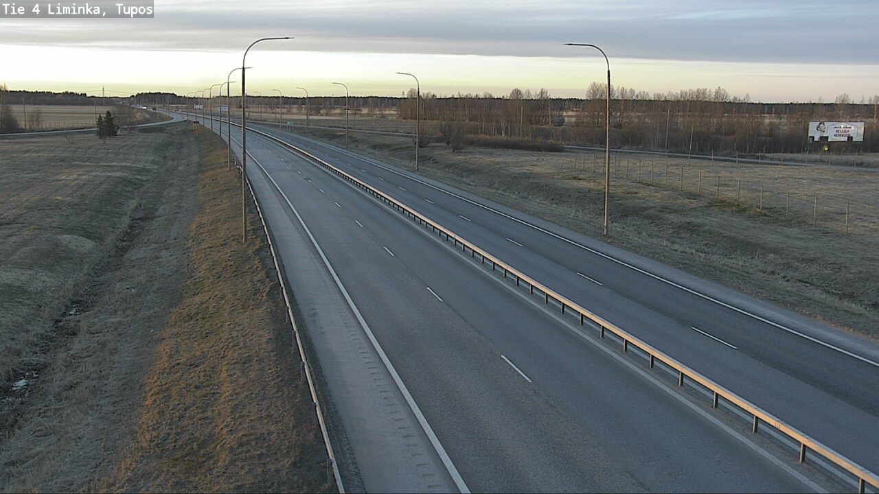 Weather Camera Image Väg 4 Limingo, Tupos, Liminka, Pohjois-Pohjanmaa