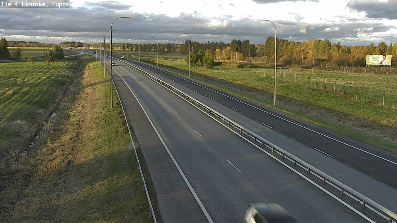 Weather Camera Image Väg 4 Limingo, Tupos, Liminka, Pohjois-Pohjanmaa