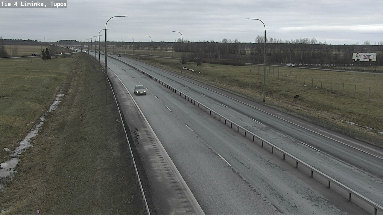 Weather Camera Image Road 4 Liminka, Tupos, Liminka, Pohjois-Pohjanmaa