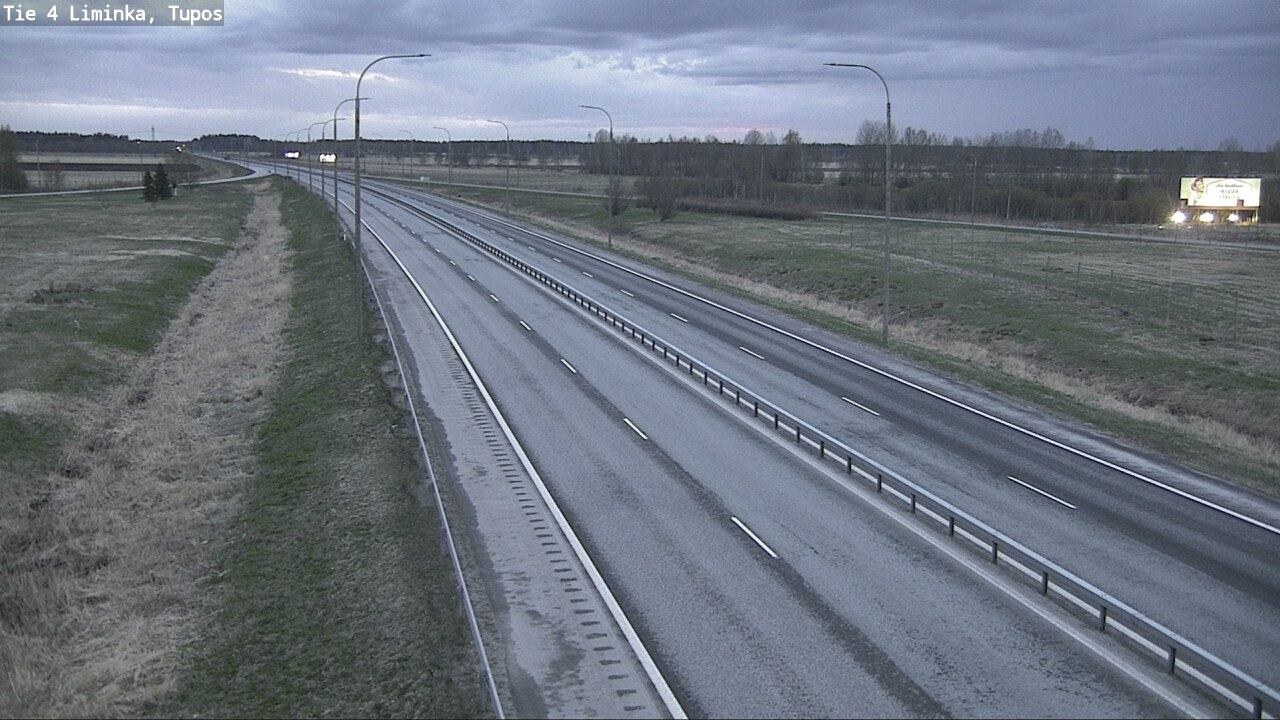 Weather Camera Image Road 4 Liminka, Tupos, Liminka, Pohjois-Pohjanmaa