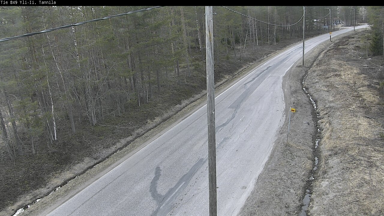 Weather Camera Image Väg 849 Yli-Ii, Tannila, Oulu, Pohjois-Pohjanmaa