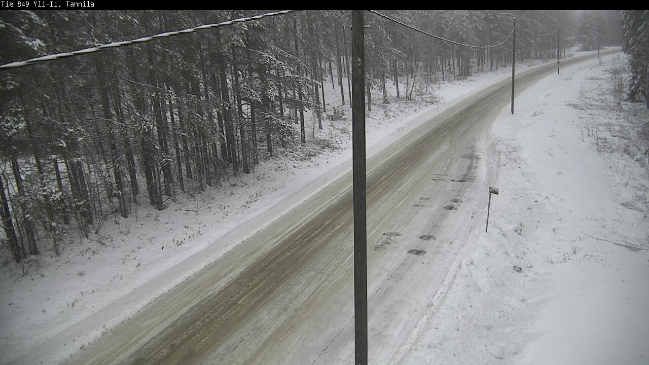 Weather Camera Image Road 849 Yli-Ii, Tannila, Oulu, Pohjois-Pohjanmaa
