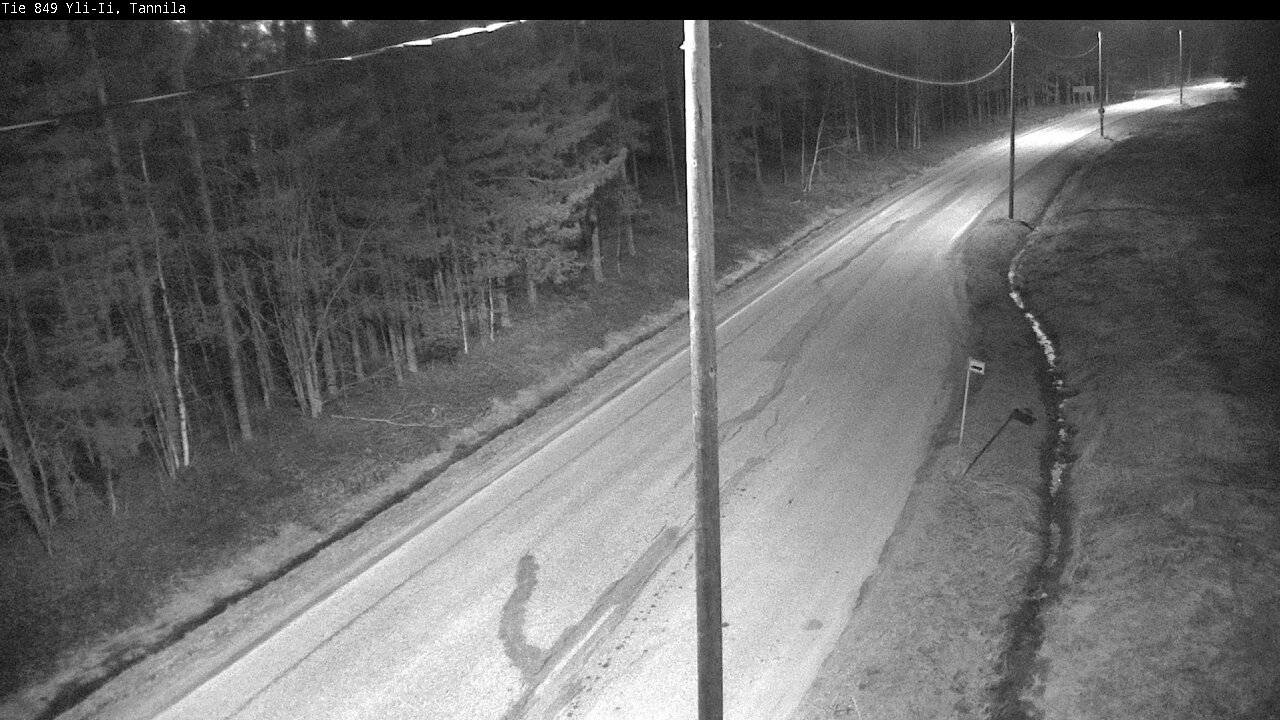 Weather Camera Image Väg 849 Yli-Ii, Tannila, Oulu, Pohjois-Pohjanmaa
