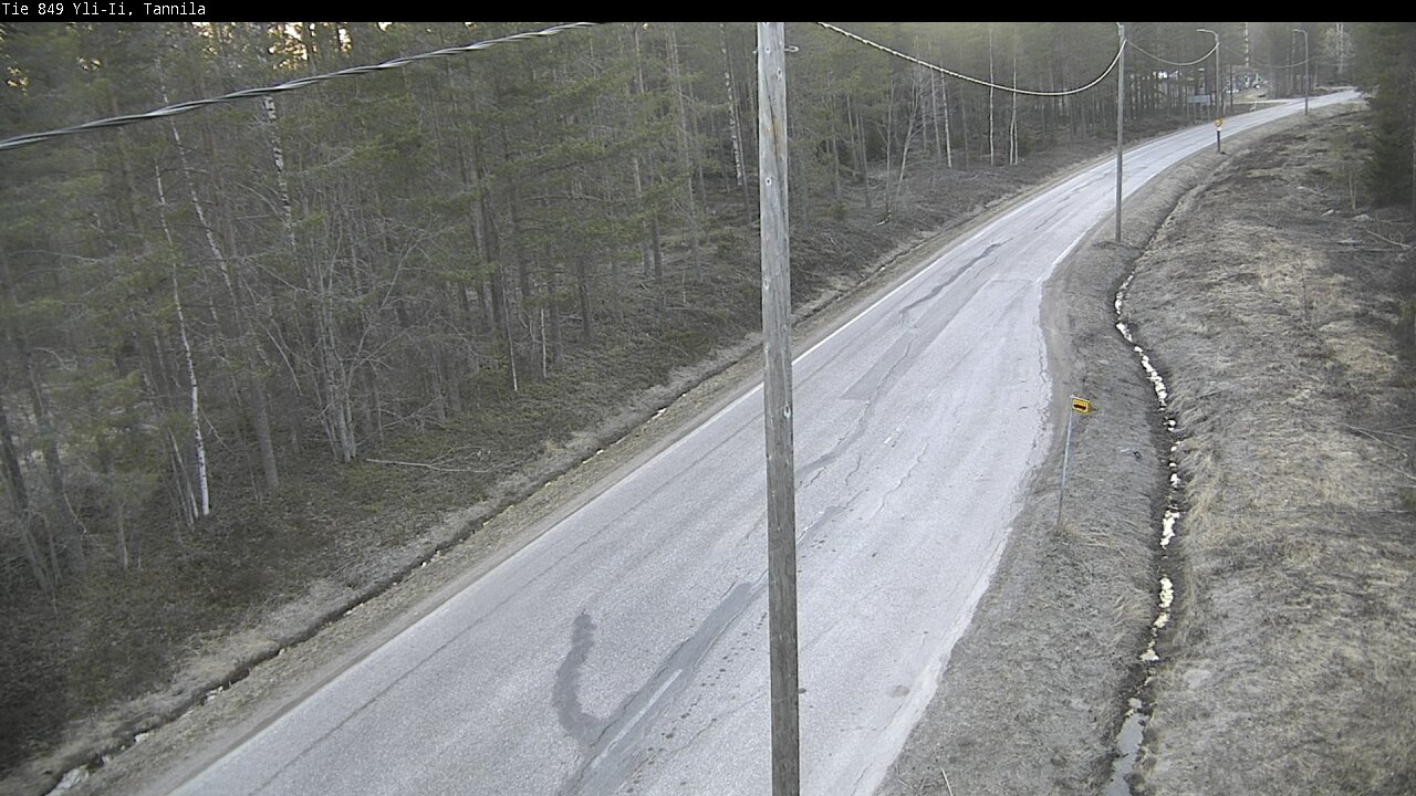 Weather Camera Image Väg 849 Yli-Ii, Tannila, Oulu, Pohjois-Pohjanmaa