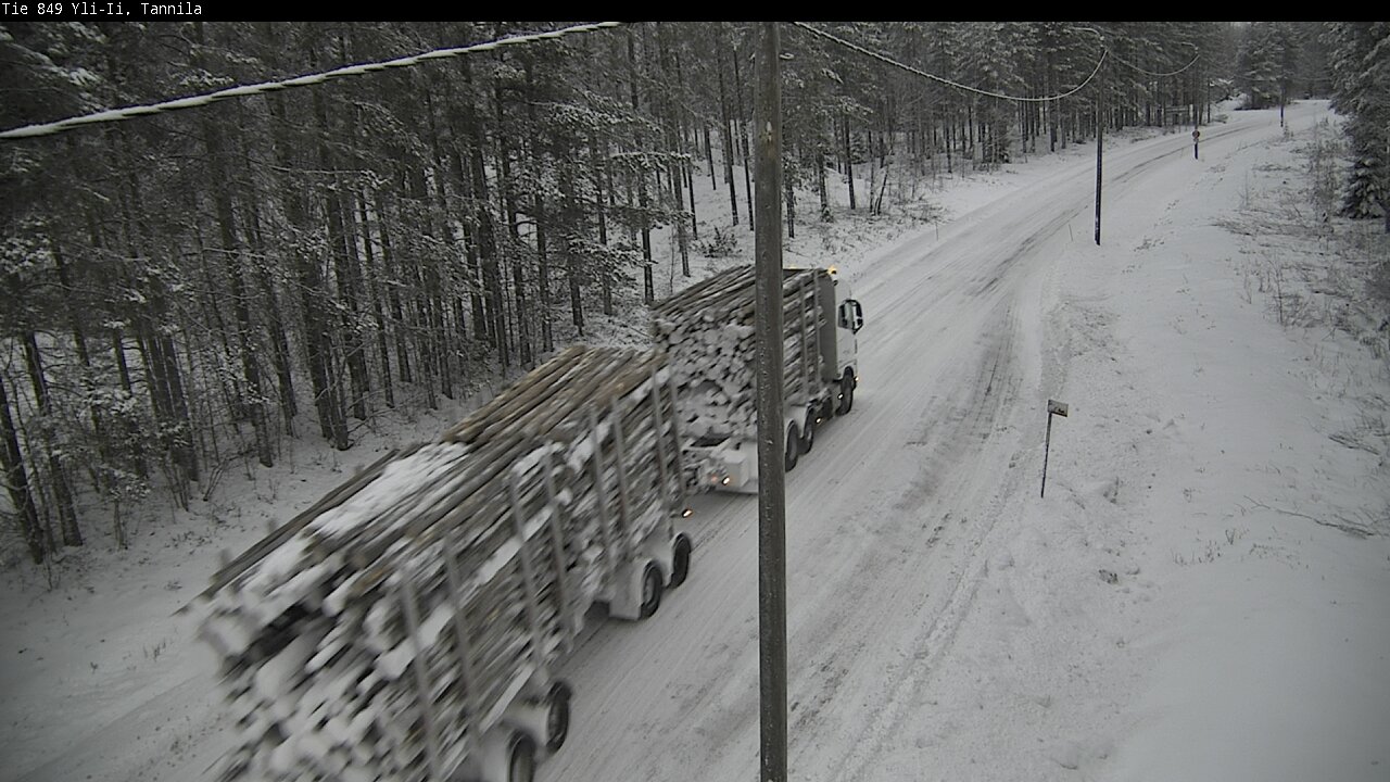 Weather Camera Image Väg 849 Yli-Ii, Tannila, Oulu, Pohjois-Pohjanmaa