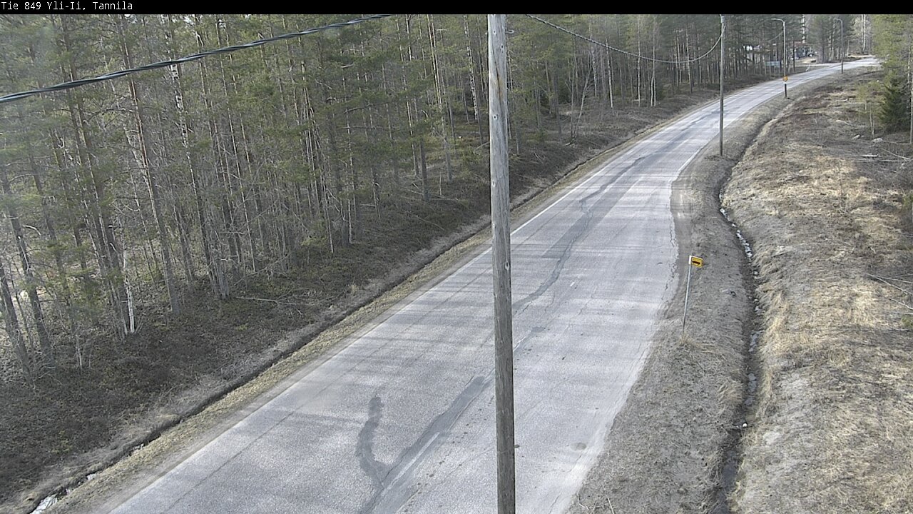 Weather Camera Image Väg 849 Yli-Ii, Tannila, Oulu, Pohjois-Pohjanmaa