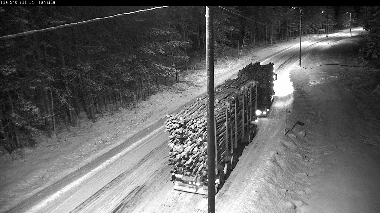 Weather Camera Image Väg 849 Yli-Ii, Tannila, Oulu, Pohjois-Pohjanmaa