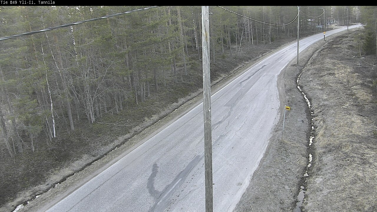 Weather Camera Image Väg 849 Yli-Ii, Tannila, Oulu, Pohjois-Pohjanmaa