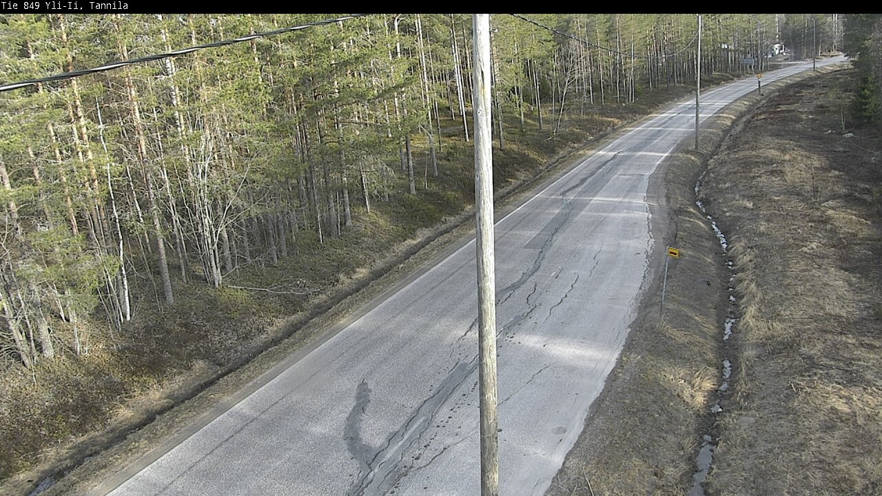 Weather Camera Image Väg 849 Yli-Ii, Tannila, Oulu, Pohjois-Pohjanmaa