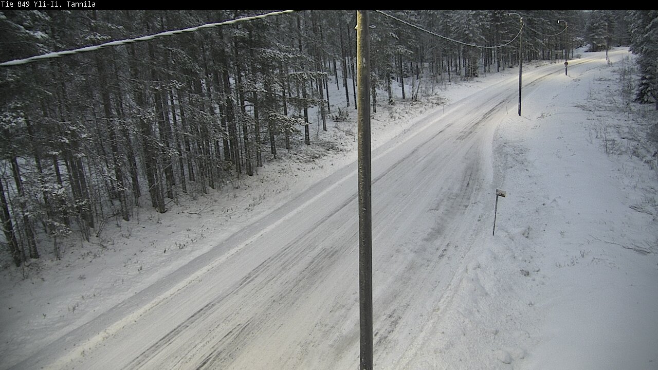Weather Camera Image Väg 849 Yli-Ii, Tannila, Oulu, Pohjois-Pohjanmaa