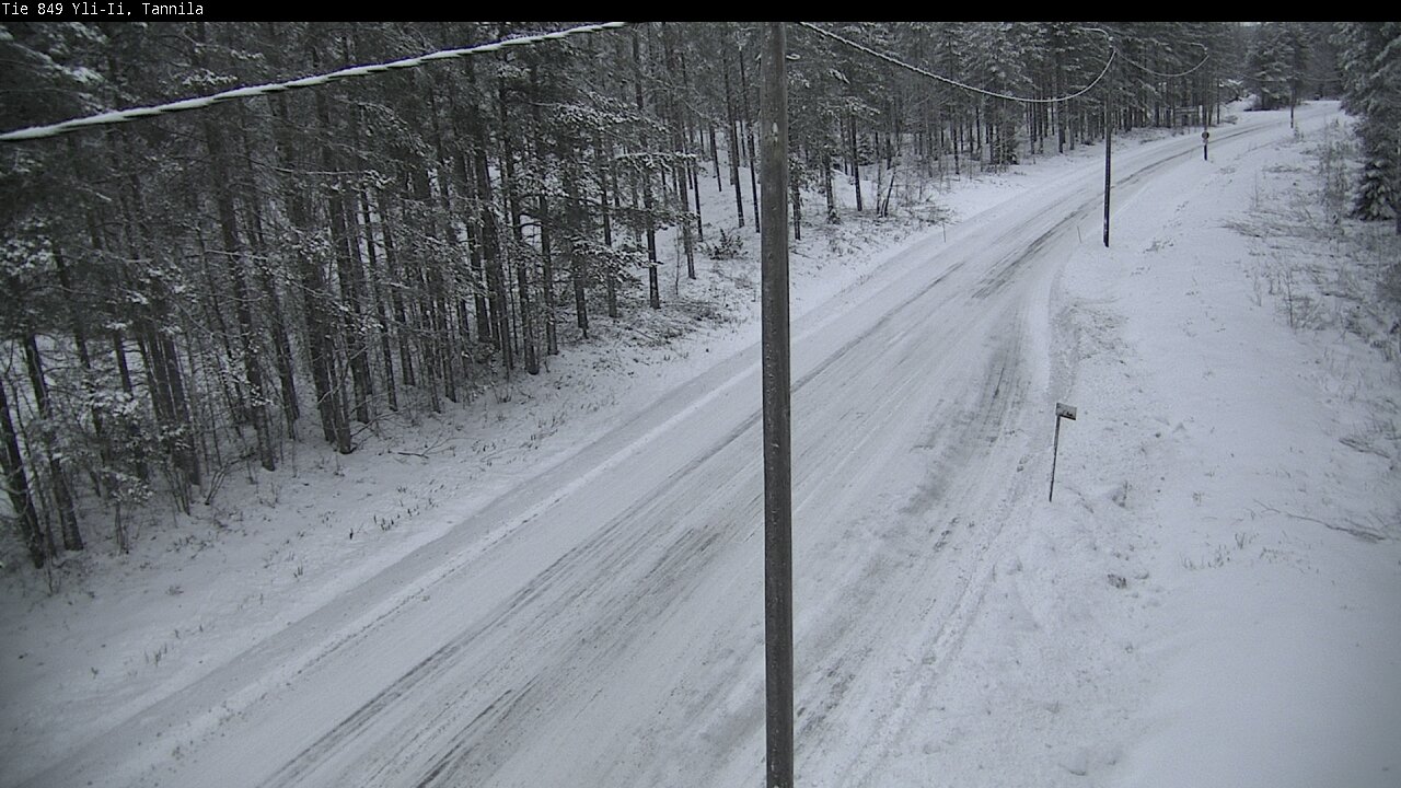 Weather Camera Image Väg 849 Yli-Ii, Tannila, Oulu, Pohjois-Pohjanmaa