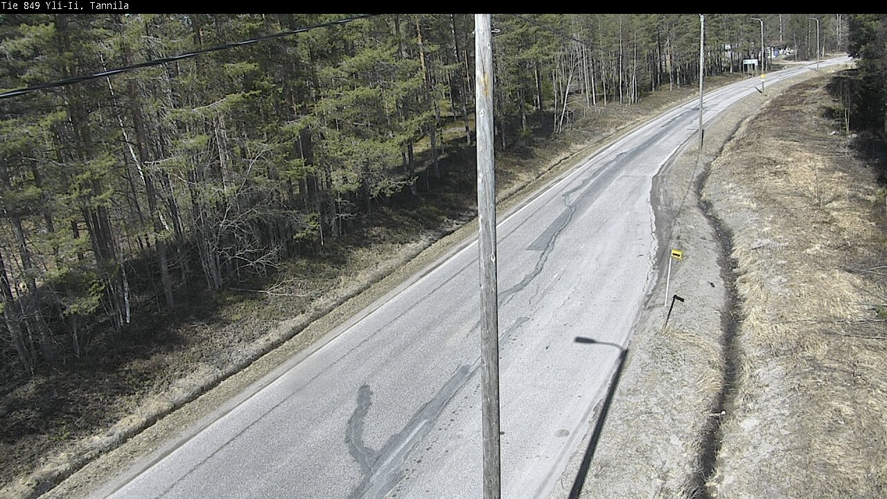 Weather Camera Image Väg 849 Yli-Ii, Tannila, Oulu, Pohjois-Pohjanmaa