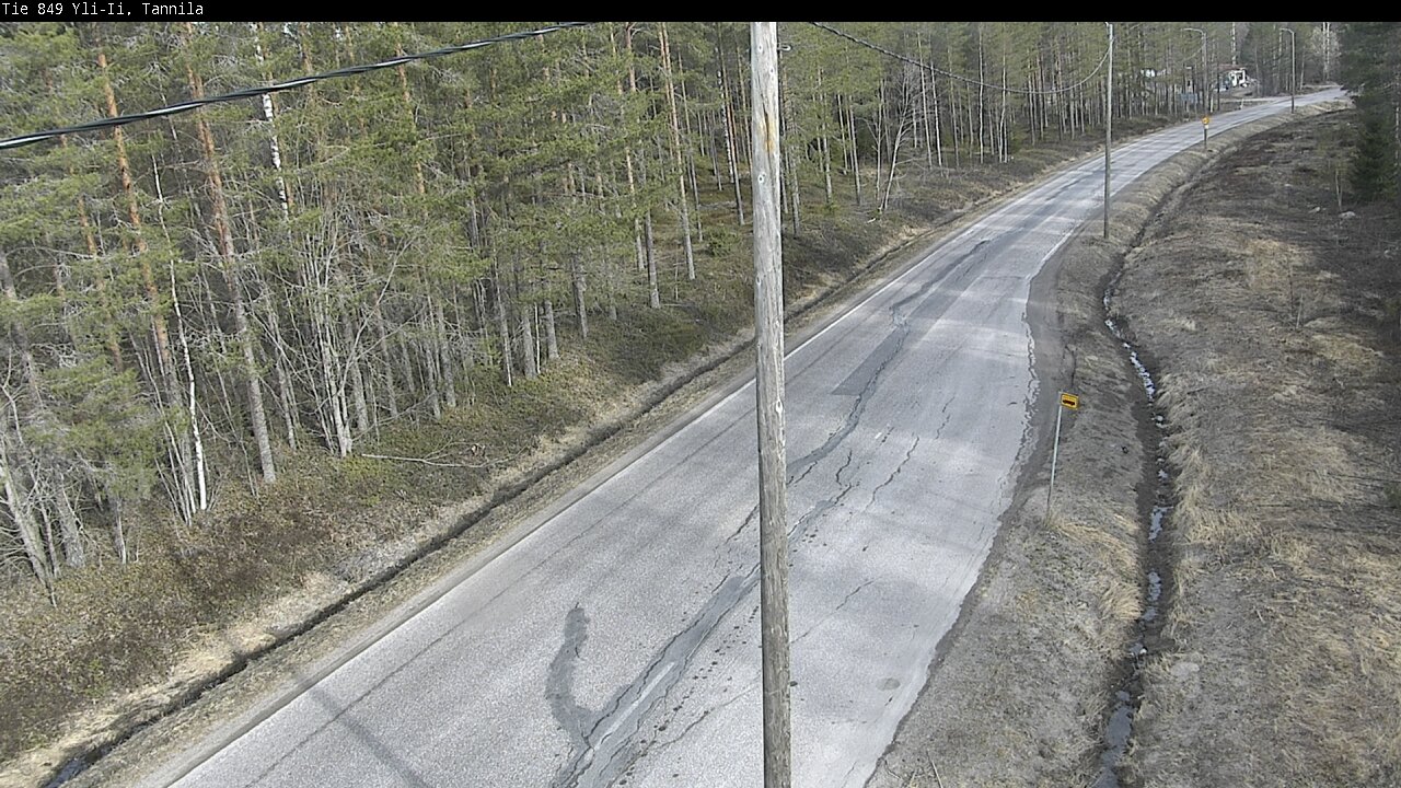 Weather Camera Image Väg 849 Yli-Ii, Tannila, Oulu, Pohjois-Pohjanmaa