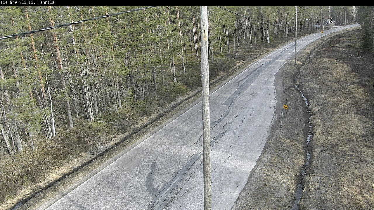 Weather Camera Image Väg 849 Yli-Ii, Tannila, Oulu, Pohjois-Pohjanmaa