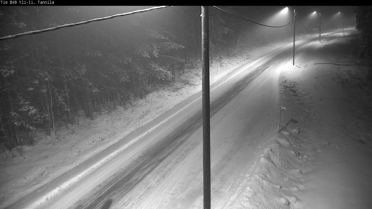 Weather Camera Image Väg 849 Yli-Ii, Tannila, Oulu, Pohjois-Pohjanmaa