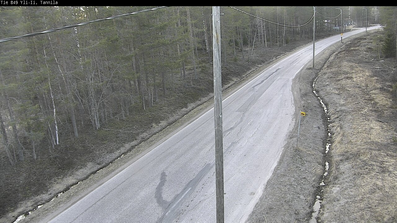 Weather Camera Image Väg 849 Yli-Ii, Tannila, Oulu, Pohjois-Pohjanmaa