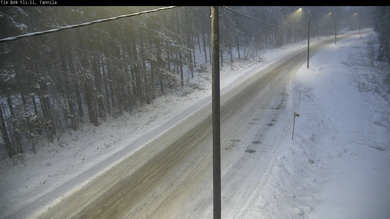 Weather Camera Image Väg 849 Yli-Ii, Tannila, Oulu, Pohjois-Pohjanmaa