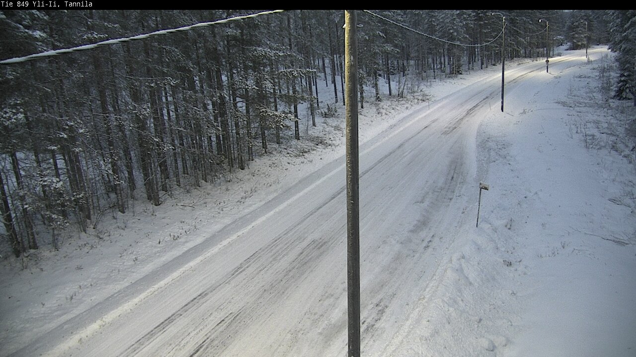 Weather Camera Image Väg 849 Yli-Ii, Tannila, Oulu, Pohjois-Pohjanmaa