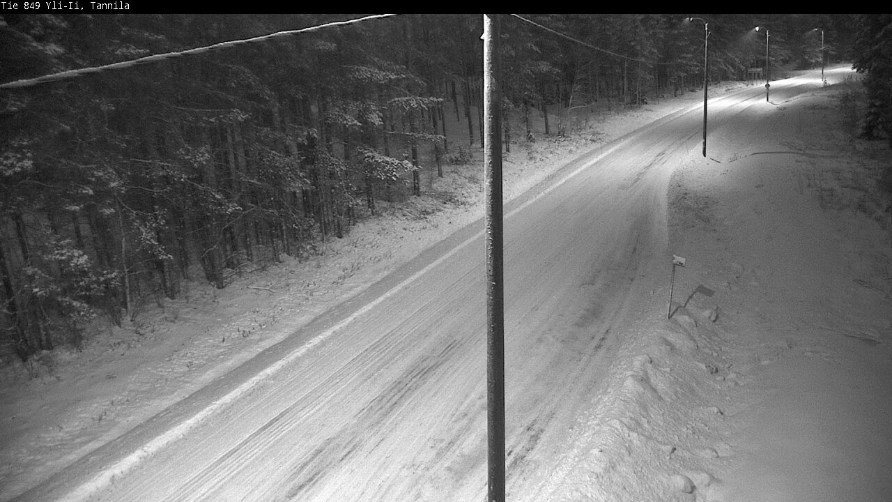 Weather Camera Image Väg 849 Yli-Ii, Tannila, Oulu, Pohjois-Pohjanmaa