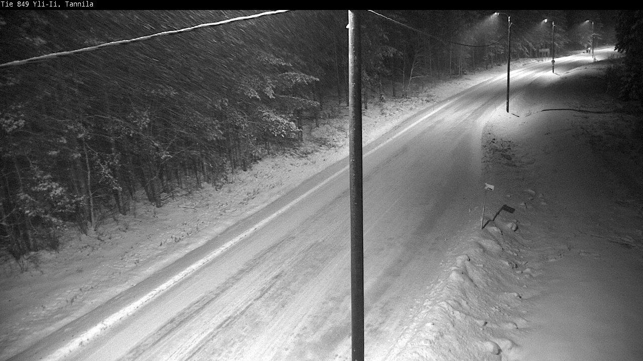 Weather Camera Image Väg 849 Yli-Ii, Tannila, Oulu, Pohjois-Pohjanmaa