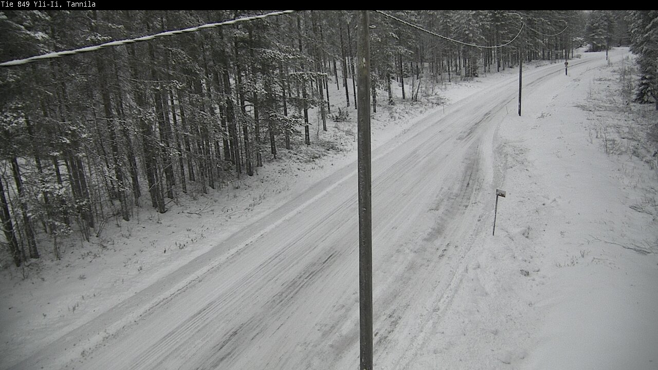 Weather Camera Image Väg 849 Yli-Ii, Tannila, Oulu, Pohjois-Pohjanmaa