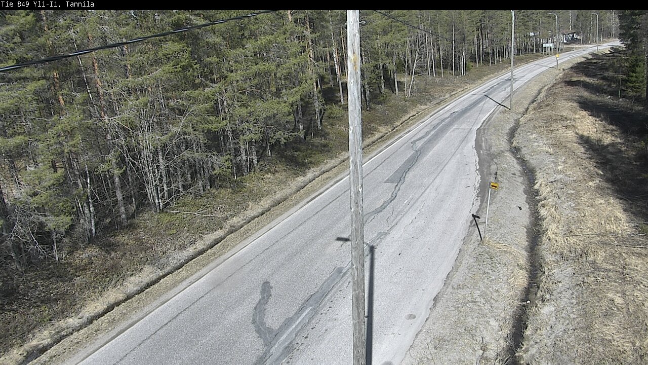 Weather Camera Image Väg 849 Yli-Ii, Tannila, Oulu, Pohjois-Pohjanmaa