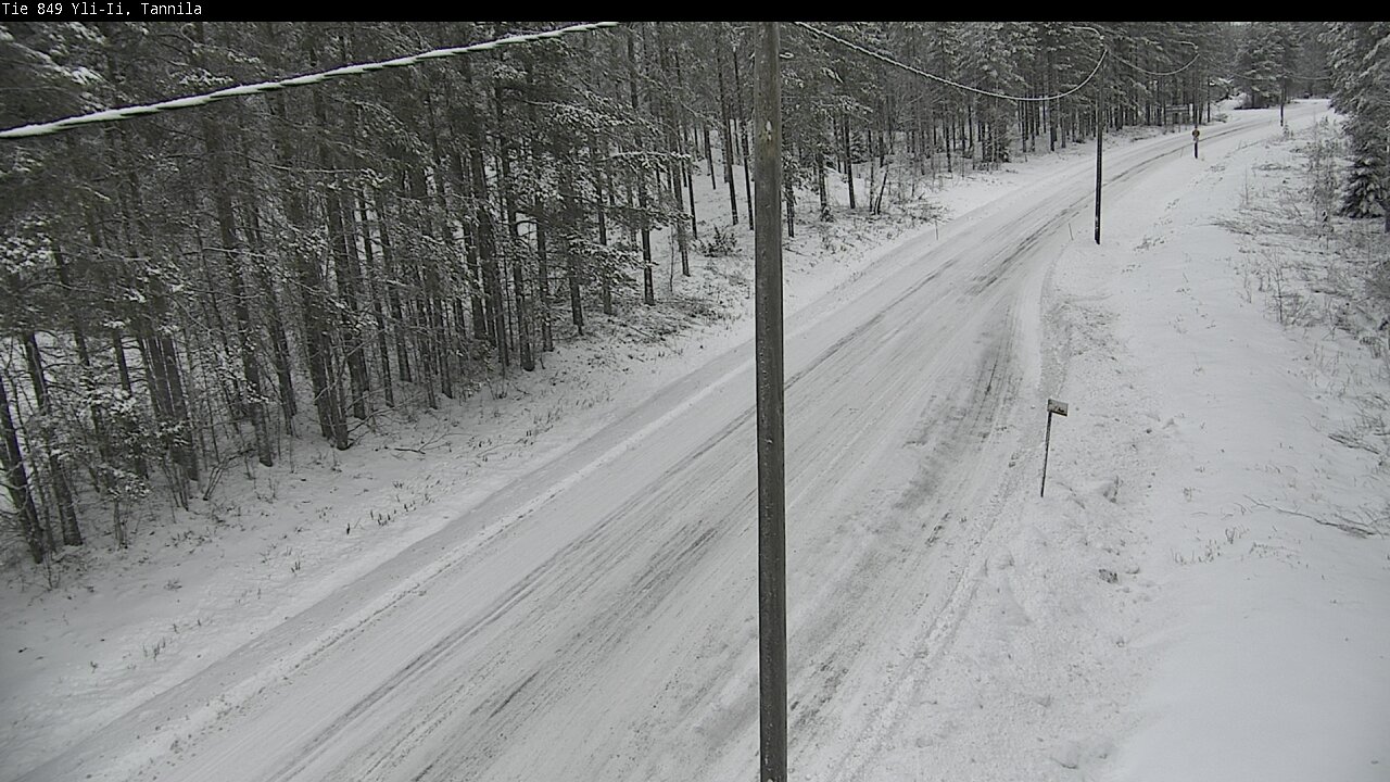 Weather Camera Image Väg 849 Yli-Ii, Tannila, Oulu, Pohjois-Pohjanmaa