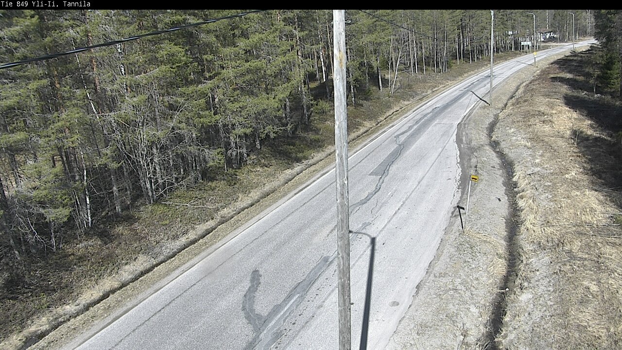 Weather Camera Image Väg 849 Yli-Ii, Tannila, Oulu, Pohjois-Pohjanmaa