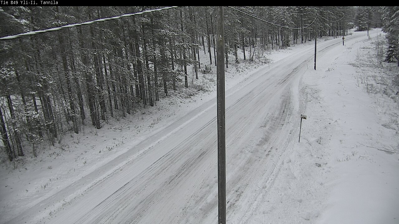 Weather Camera Image Väg 849 Yli-Ii, Tannila, Oulu, Pohjois-Pohjanmaa