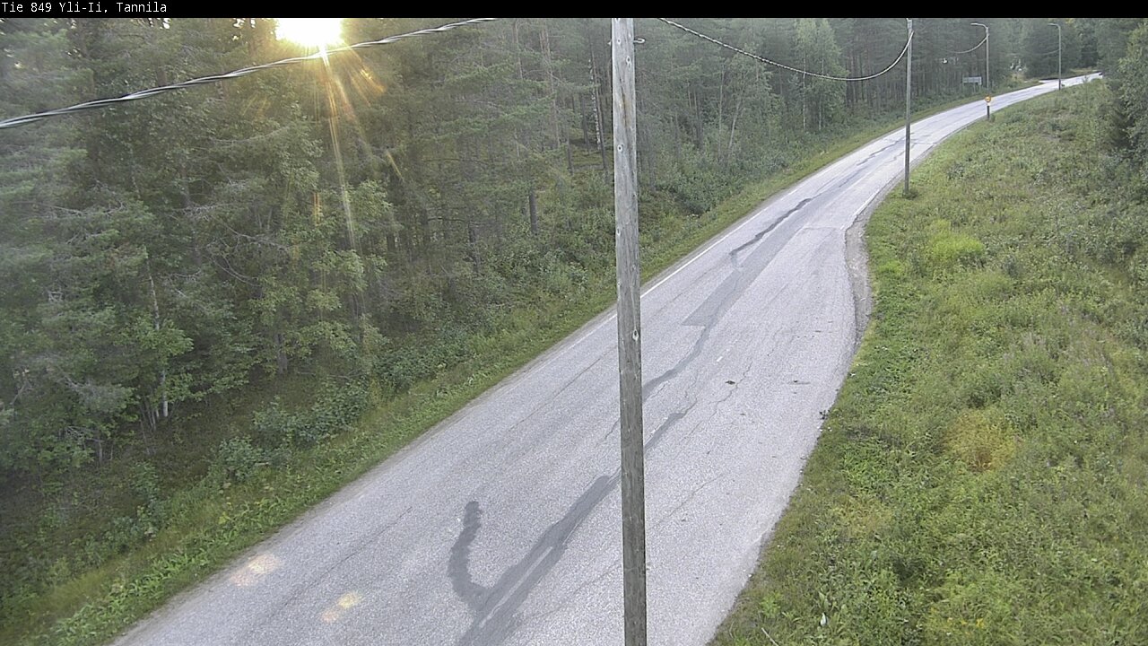 Weather Camera Image Väg 849 Yli-Ii, Tannila, Oulu, Pohjois-Pohjanmaa