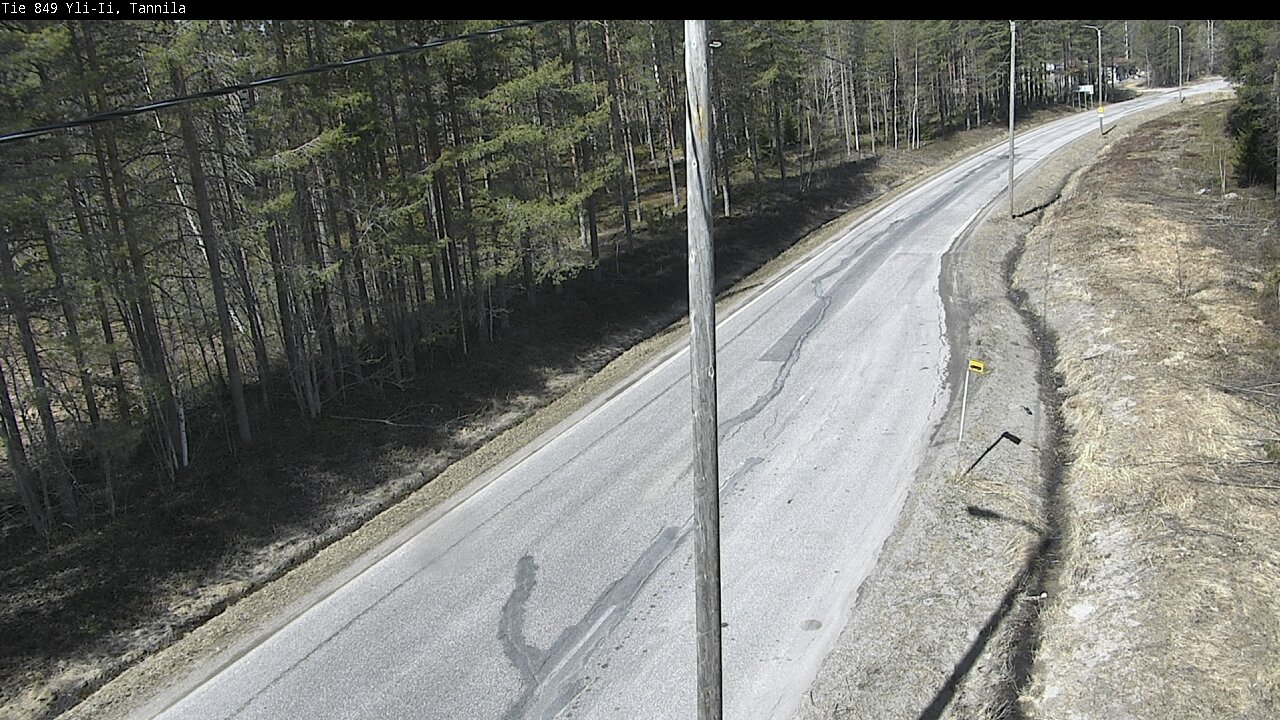 Weather Camera Image Väg 849 Yli-Ii, Tannila, Oulu, Pohjois-Pohjanmaa