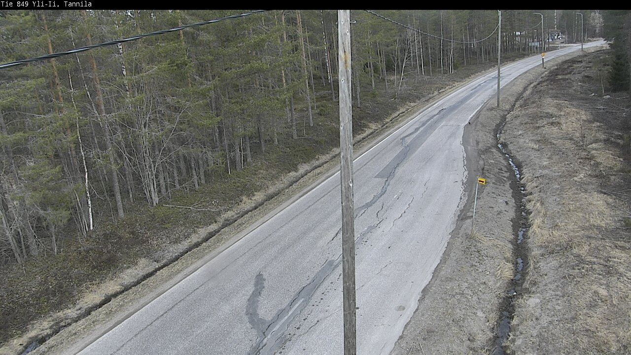 Weather Camera Image Väg 849 Yli-Ii, Tannila, Oulu, Pohjois-Pohjanmaa