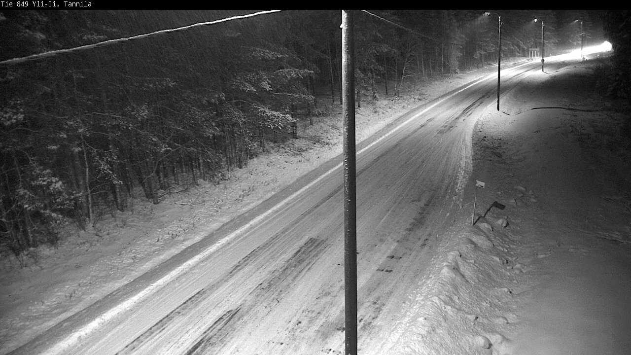Weather Camera Image Väg 849 Yli-Ii, Tannila, Oulu, Pohjois-Pohjanmaa