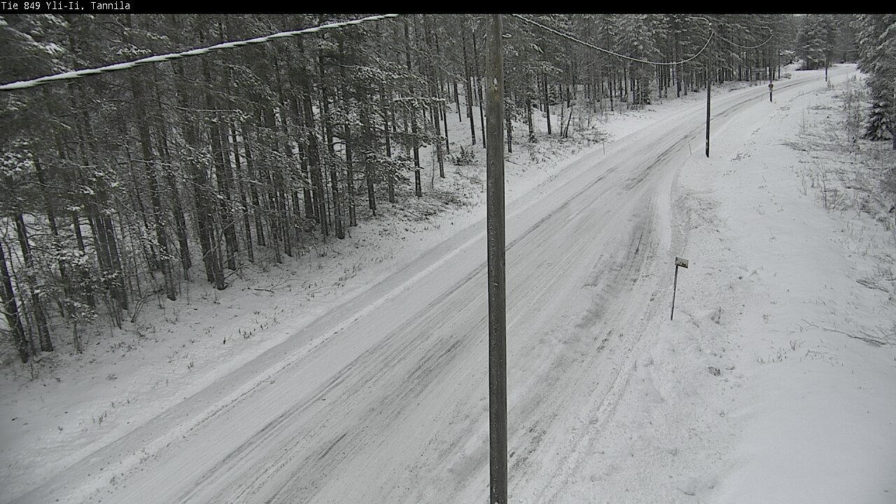 Weather Camera Image Väg 849 Yli-Ii, Tannila, Oulu, Pohjois-Pohjanmaa