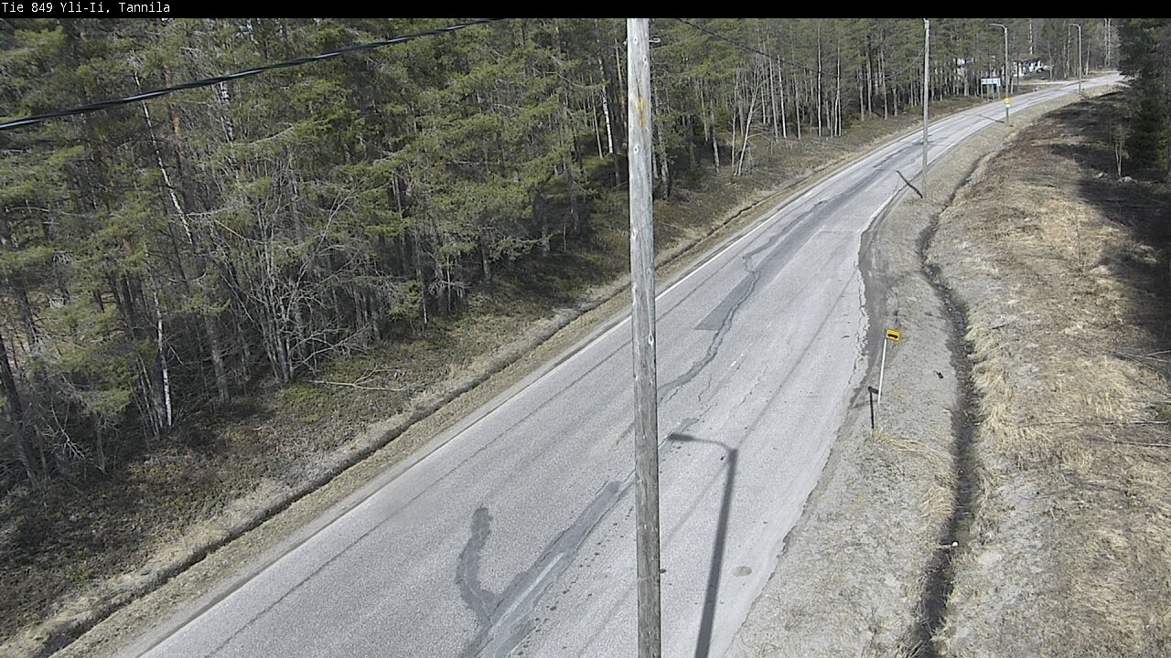 Weather Camera Image Väg 849 Yli-Ii, Tannila, Oulu, Pohjois-Pohjanmaa