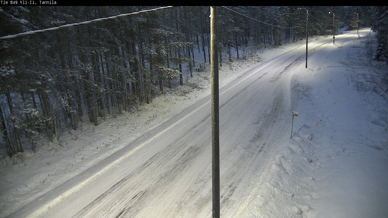 Weather Camera Image Väg 849 Yli-Ii, Tannila, Oulu, Pohjois-Pohjanmaa