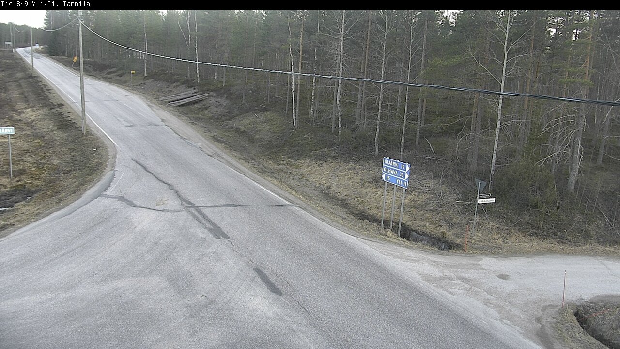 Weather Camera Image Väg 849 Yli-Ii, Tannila, Oulu, Pohjois-Pohjanmaa
